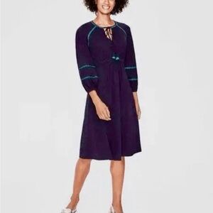 Boden Heidi Dress - Navy- 8P